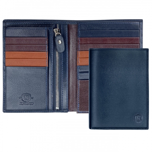 Кожаный кошелек для паспорта и документов Nevatus