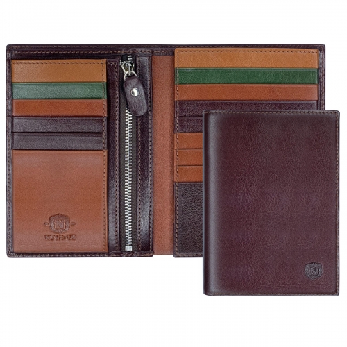 Кожаный кошелек для паспорта Nevatus