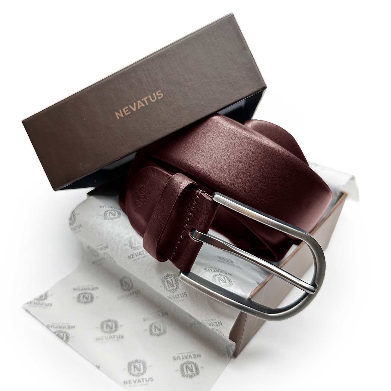 Классический кожаный мужской ремень Nevatus DG серии Asgard
