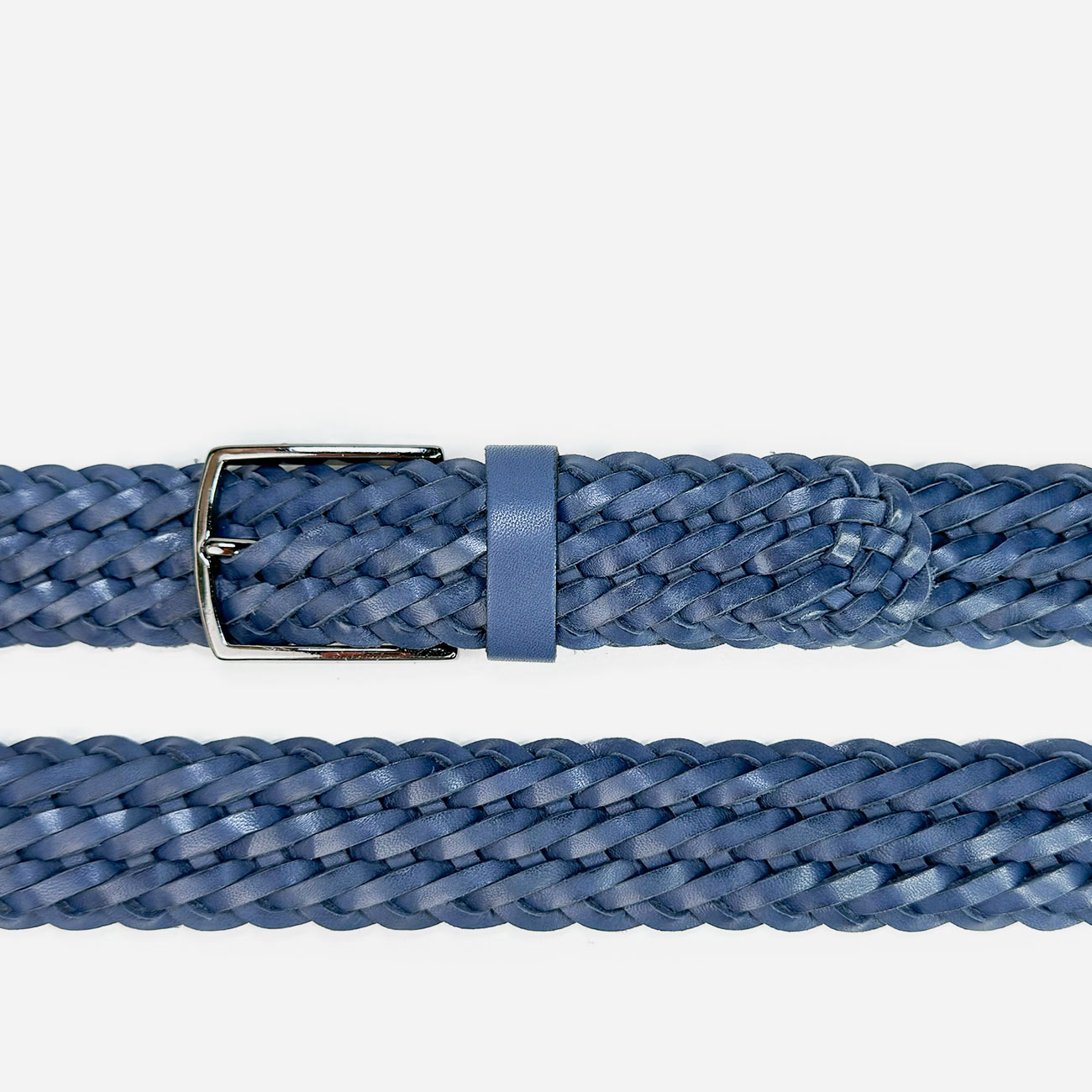 Кожаный мужской плетеный ремень Nevatus серии Матео